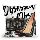 Loubo Obesessed Throw Pillow by Jodi Pedri