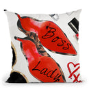 Boss Lady Copy Throw Pillow by Jodi Pedri