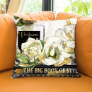 Books And Roses Throw Pillow by Jodi Pedri