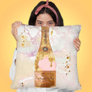 Pink Champs Throw Pillow by Jodi Pedri