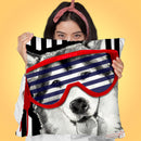 Huskie In Sunglasses Throw Pillow by Jodi Pedri