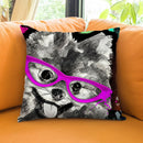 Pomeranian In Sunglasses Throw Pillow by Jodi Pedri