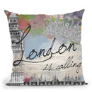 London Calling Throw Pillow by Jodi Pedri