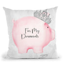 For My Diamonds Throw Pillow by Jodi Pedri