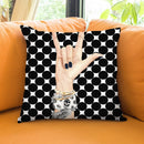 Love And Skulls 2 Throw Pillow by Jodi Pedri