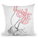 Loved Throw Pillow by Jodi Pedri