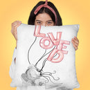 Loved Throw Pillow by Jodi Pedri
