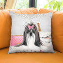 Pretty In Pink Throw Pillow by Jodi Pedri