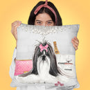 Pretty In Pink Throw Pillow by Jodi Pedri