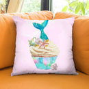 Sweet Mermaid Throw Pillow by Jodi Pedri