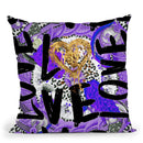 Love Me In Purple Throw Pillow by Jodi Pedri