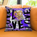 Love Me In Purple Throw Pillow by Jodi Pedri