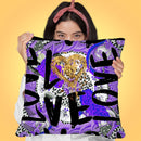 Love Me In Purple Throw Pillow by Jodi Pedri