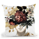Antique Flowers Throw Pillow by Jodi Pedri