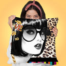 Love Leopard Throw Pillow by Jodi Pedri