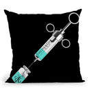 Shot Of Diamonds Black Throw Pillow by Jodi Pedri
