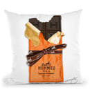 Chocolate Bar H Throw Pillow by Jodi Pedri