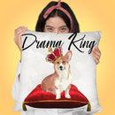 King Frenchie Throw Pillow By Jodi Pedri
