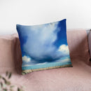 Beach Clouds I Throw Pillow By Julia Purinton
