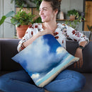 Beach Clouds I Throw Pillow By Julia Purinton