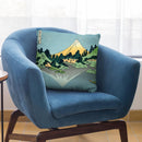 The Fuji Reflects Throw Pillow By Katsushika Hokusai