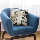 Courtesan Asleep Throw Pillow By Katsushika Hokusai