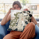 Courtesan Asleep Throw Pillow By Katsushika Hokusai