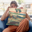 Poem By Tenchi Tenn_ Throw Pillow By Katsushika Hokusai