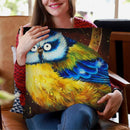 Brian The Bluetit Throw Pillow By Kim Haskins
