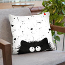 Loving Feline Throw Pillow By Kim Haskins
