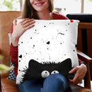 Loving Feline Throw Pillow By Kim Haskins