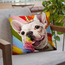 Rainbow Party Throw Pillow By Lucia Heffernan