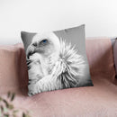 Vulture Bw Throw Pillow By Little Pitti