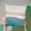 Beach Throw Pillow By Little Pitti