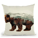 Bear Lp Throw Pillow By Little Pitti