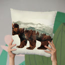 Bear Lp Throw Pillow By Little Pitti