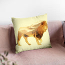 Lion Lp Throw Pillow By Little Pitti