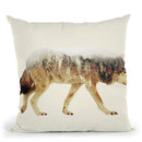 Wolf Lp Throw Pillow By Little Pitti