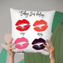 Kiss Throw Pillow By Little Pitti