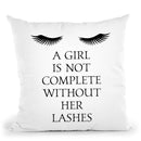 Lashes1 Throw Pillow By Little Pitti