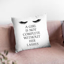 Lashes1 Throw Pillow By Little Pitti