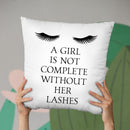 Lashes 1 Throw Pillow By Little Pitti