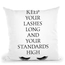 Lashes2 Throw Pillow By Little Pitti