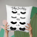 Lashes 3 Throw Pillow By Little Pitti
