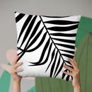 Leaf Palm Throw Pillow By Little Pitti