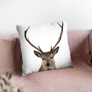 Deer L P Throw Pillow By Little Pitti
