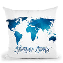Adventure Awaits Throw Pillow By Little Pitti