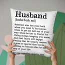 Husband Throw Pillow By Little Pitti