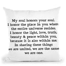 Namaste Throw Pillow By Little Pitti