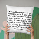 Namaste Throw Pillow By Little Pitti